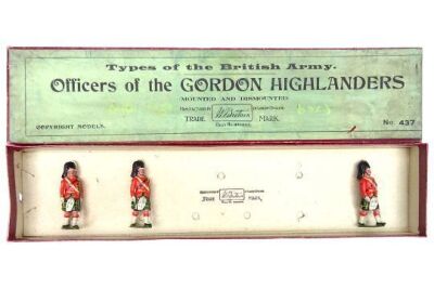 Britains set 437, Officers of the Gordon Highlanders