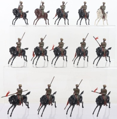 Britains set British Indian Army RARE Lancers in khaki - 2