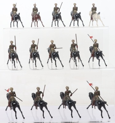 Britains set British Indian Army RARE Lancers in khaki - 3