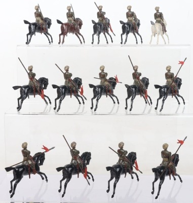 Britains set British Indian Army RARE Lancers in khaki - 4