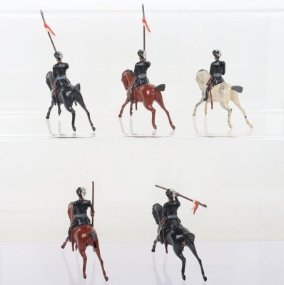 Britains from set 64, complete row of later 16th Light Cavalry - 3