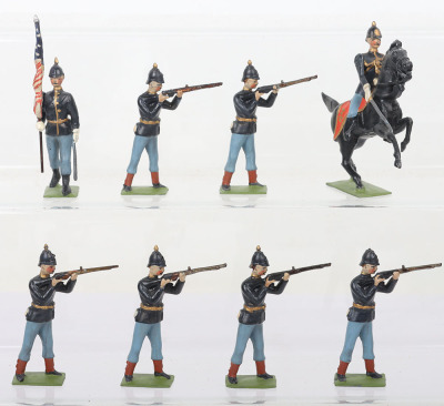 Britains repainted as American Toy Company US Infantry standing firing