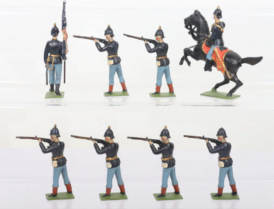 Britains repainted as American Toy Company US Infantry standing firing - 3