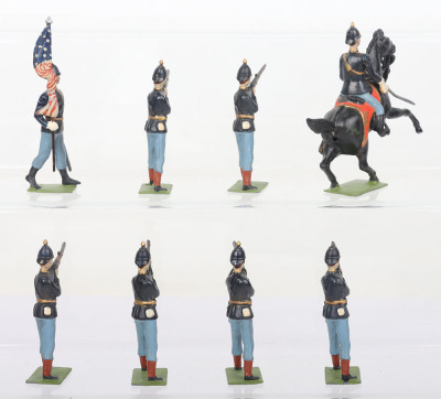 Britains repainted as American Toy Company US Infantry standing firing - 4