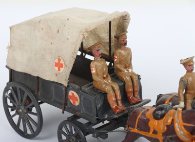 Britains set 145a, Royal Army Medical Corps four horse Ambulance Wagon, service dress - 4