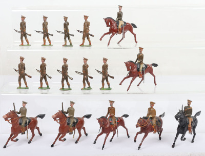 Britains various Territorial Infantry from set 160 - 2