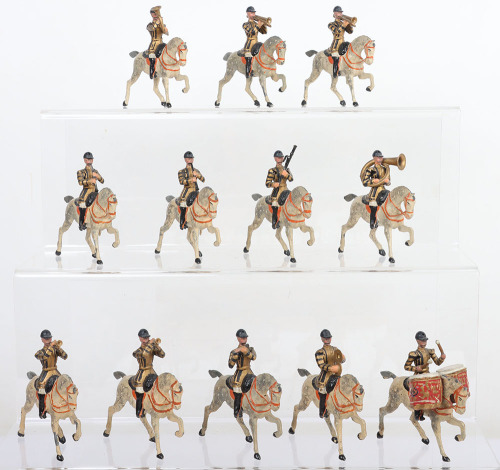 Britains set 101, Mounted Band of the 1st Life Guards, blue jackets