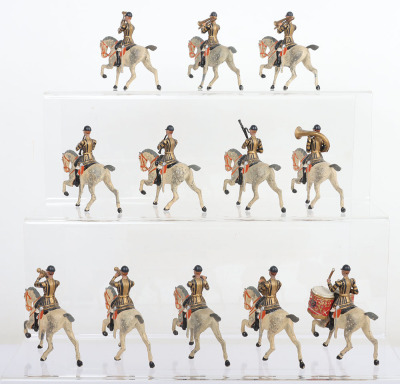 Britains set 101, Mounted Band of the 1st Life Guards, blue jackets - 2