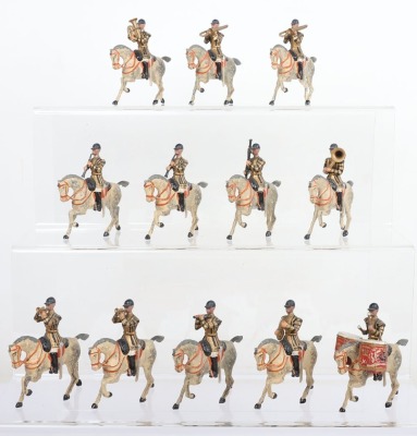 Britains set 101, Mounted Band of the 1st Life Guards, blue jackets - 3