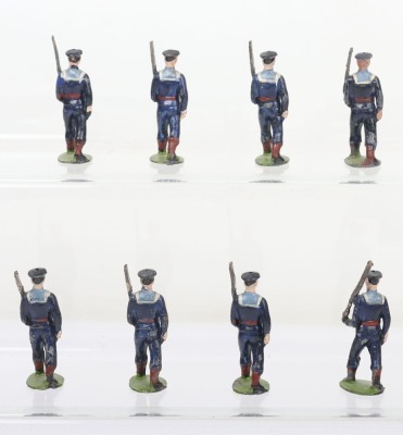 Britains set 22b, small size Royal Navy Bluejackets - 3