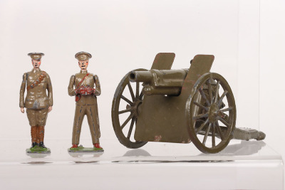 Britains set 1289 Gun of the Royal Artillery with Gunners and Officer, 1933-40 - 3