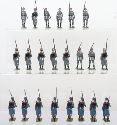 Britains French and German marching soldiers, 1930s - 3