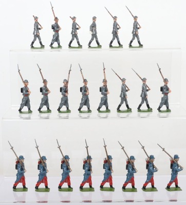 Britains French and German marching soldiers, 1930s - 4