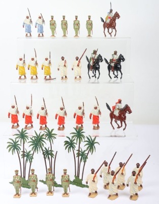 Britains set 1424 Bodyguards of the Emperor of Ethiopia, Abyssianians and Arabs, 1930s