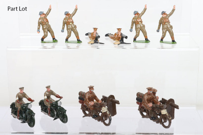 Britains set 199 Motorcycle Machine gun corps