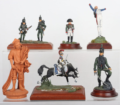 Hand painted mounted lead connoisseur soldier figures - 2