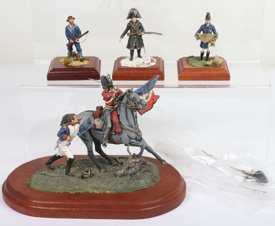 Hand painted mounted lead connoisseur soldier figures - 3