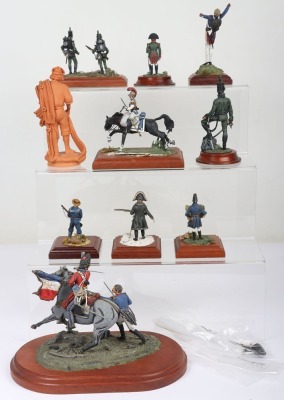 Hand painted mounted lead connoisseur soldier figures - 4