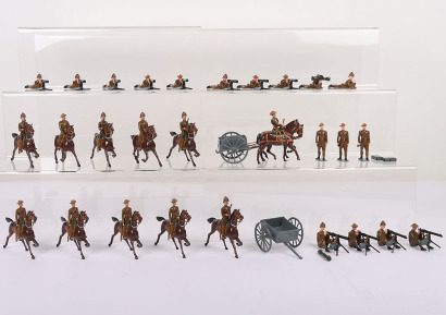 Professionally repainted WWI Britains toy soldiers