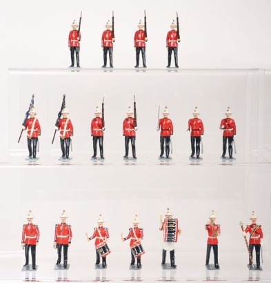 Professionally repainted Royal Marine Light Infantry of 1910 Full dress Britains toy soldiers