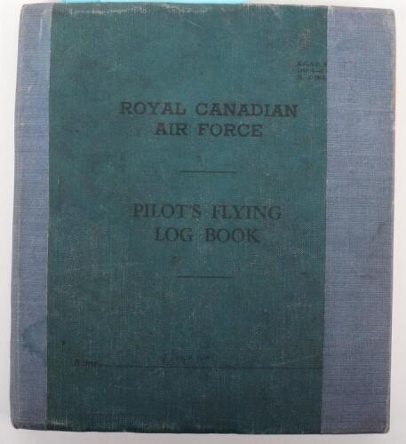 Royal Canadian Flying Log Book Log Book to Flt Lt. W.T.Fuller No 270/190/205 & 279 Squadrons