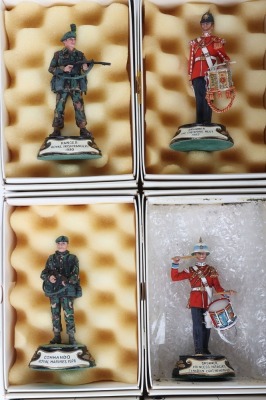 Collection of fifteen boxed Chas C Stadden Studios edition pewter hand painted Military figures - 2