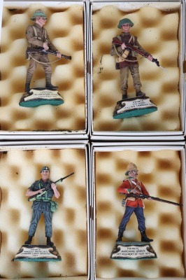 Collection of fifteen boxed Chas C Stadden Studios edition pewter hand painted Military figures - 3