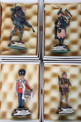 Collection of fifteen boxed Chas C Stadden Studios edition pewter hand painted Military figures - 4