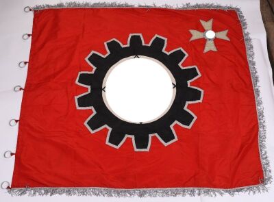 Rare Third Reich D.A.F (Deutsche Arbeitsfront) Wartime Honour Flag Bestowed Upon Factories who made Meritorious Contributions to the German War Effort,