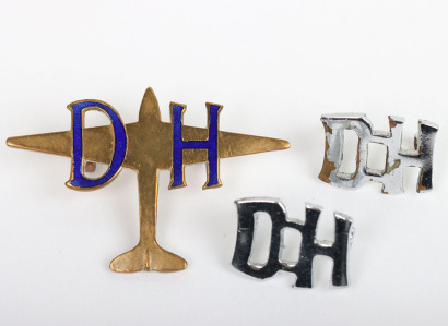 WW2 De Havilland Factory Workers Badges