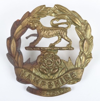 1st Volunteer Battalion Hampshire Regiment Cap Badge 1902-08