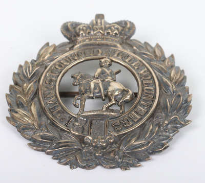 Very Rare Officers Silver Plated Headdress Badge of the 1st Hants Mounted Rifle Volunteers - 4