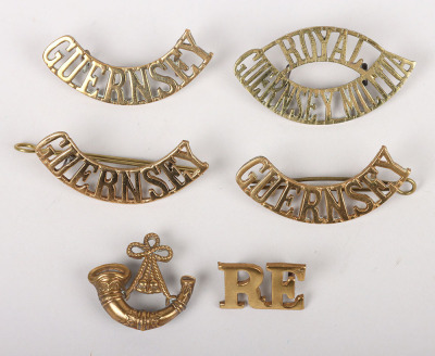 4x Channel Islands Guernsey Shoulder Titles