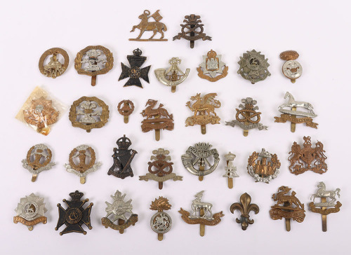 Group of British Infantry Cap Badges