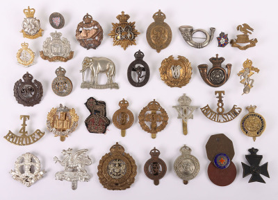 Assembly of British Cap Badges etc from Victorian to date