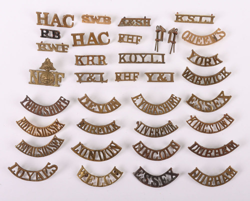 Selection of British Infantry Shoulder Titles