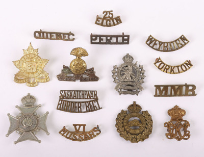 Canadian Militia Badges