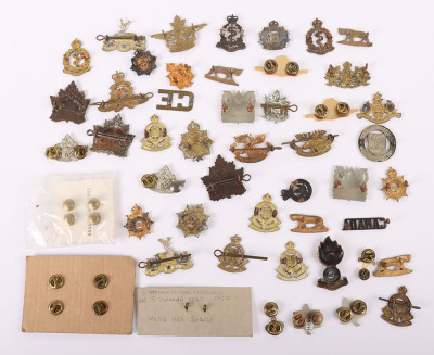 Group of Canadian KC and QC Collar Badges - 2