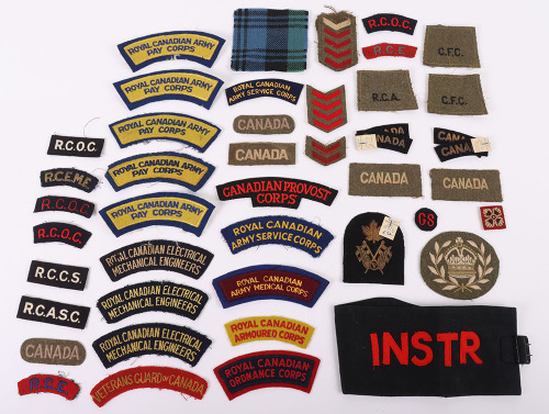 Canadian WW2 Corps Cloth Shoulder Titles