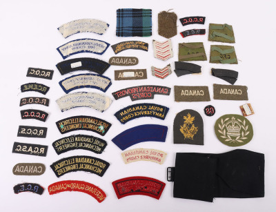 Canadian WW2 Corps Cloth Shoulder Titles - 2