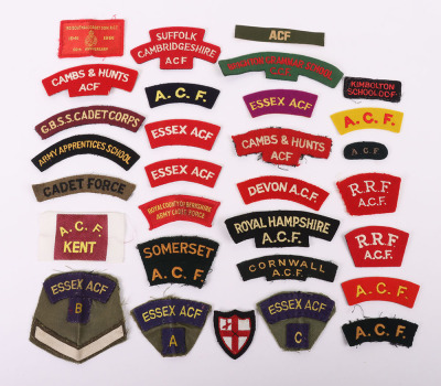 British Army Cadet Force Cloth Shoulder Titles