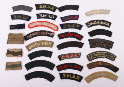 British WW2 Corps Cloth Shoulder Titles - 2