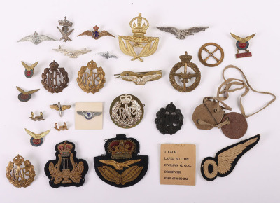 Collection of RFC / RAF Badges and other nations wings etc