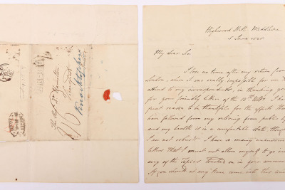 Wm. Wilberforce letter to Rev. Hamilton, Knocktopher, Ireland, later instigator of the Carrickshock Incident in 1831 - 4