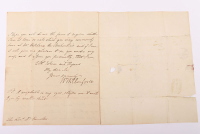 Wm. Wilberforce letter to Rev. Hamilton, Knocktopher, Ireland, later instigator of the Carrickshock Incident in 1831 - 5