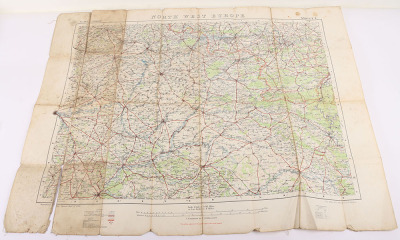 Nine WW1 Ordnance Survey Linen Maps of France & Flanders all named to Lt. W.R. McKim, 177th Coy. Royal Engineers (ex-Lincolnshire Yeomanry) - 3