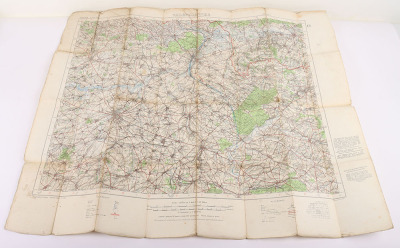 Nine WW1 Ordnance Survey Linen Maps of France & Flanders all named to Lt. W.R. McKim, 177th Coy. Royal Engineers (ex-Lincolnshire Yeomanry) - 5