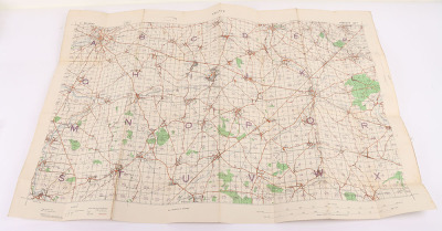Nine WW1 Ordnance Survey Linen Maps of France & Flanders all named to Lt. W.R. McKim, 177th Coy. Royal Engineers (ex-Lincolnshire Yeomanry) - 7
