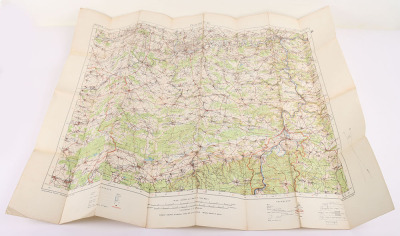 Nine WW1 Ordnance Survey Linen Maps of France & Flanders all named to Lt. W.R. McKim, 177th Coy. Royal Engineers (ex-Lincolnshire Yeomanry) - 8