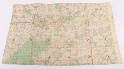 Nine WW1 Ordnance Survey Linen Maps of France & Flanders all named to Lt. W.R. McKim, 177th Coy. Royal Engineers (ex-Lincolnshire Yeomanry) - 10